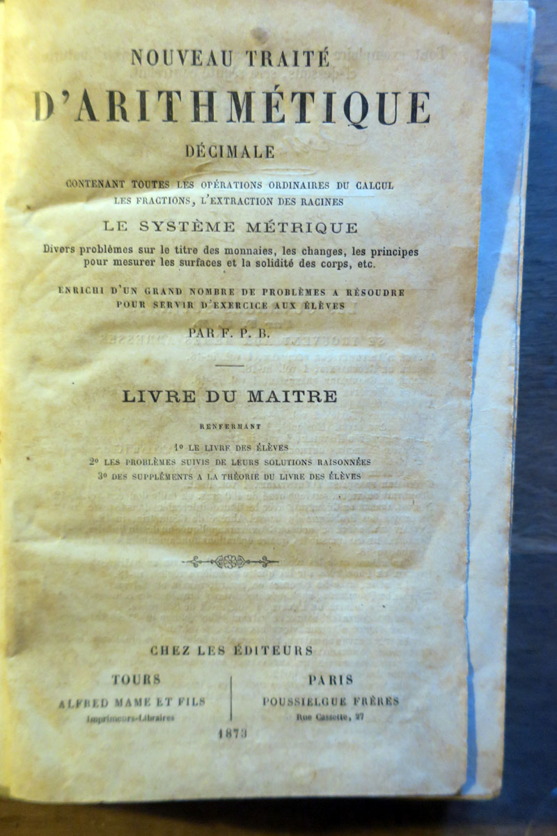 Image 2 du livre Nouveau traité d'arithmétique décimale vendu par Biblio'Toc