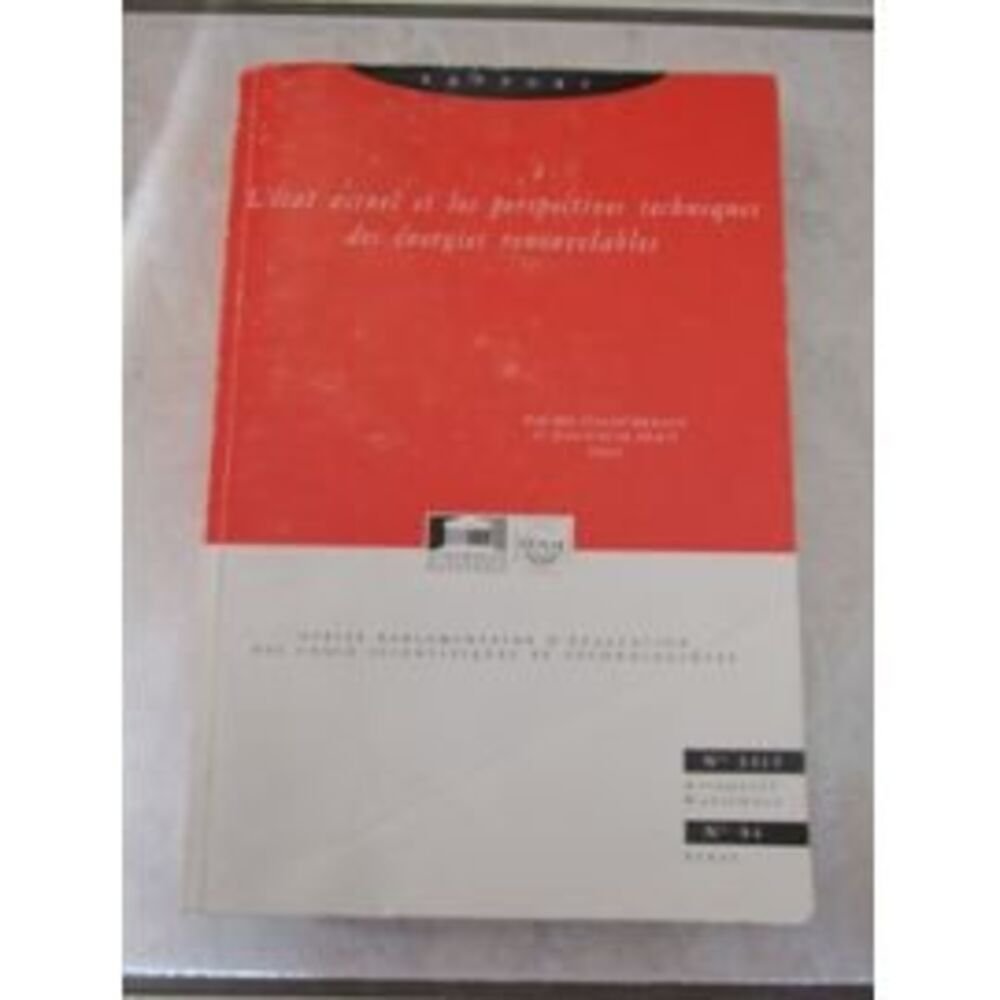 Image 1 du livre Rapport sur l'état actuel et les perspectives techniques des énergies renouvelables (office parlemen vendu par Démons & Merveilles