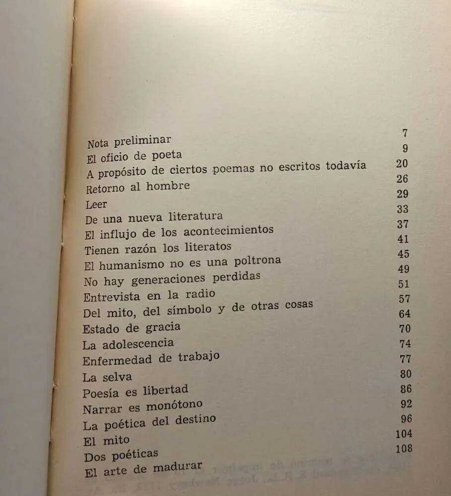El Oficio de Poeta. Selección y traducción de Rodolfo Alonso y Hugo Gola - 1964 - Cesare Pavese