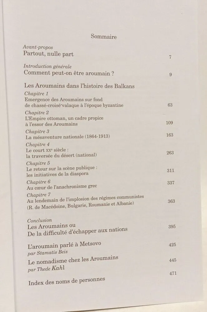 Les Aroumains un peuple qui s en va: Suivi de L aroumain parlé à Metsovo ; Le nomadisme chez les Aroumains - 2005 - Nicolas Trifon, Beis Stamatis, Khal Thede