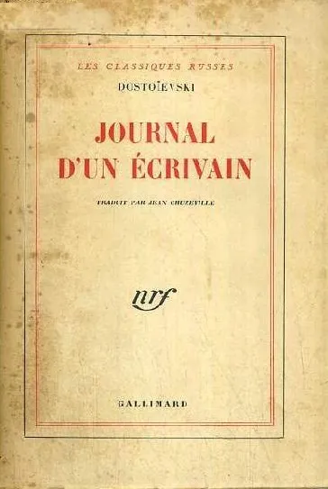 Journal d un écrivain -  - Fiodor Dostoïevski