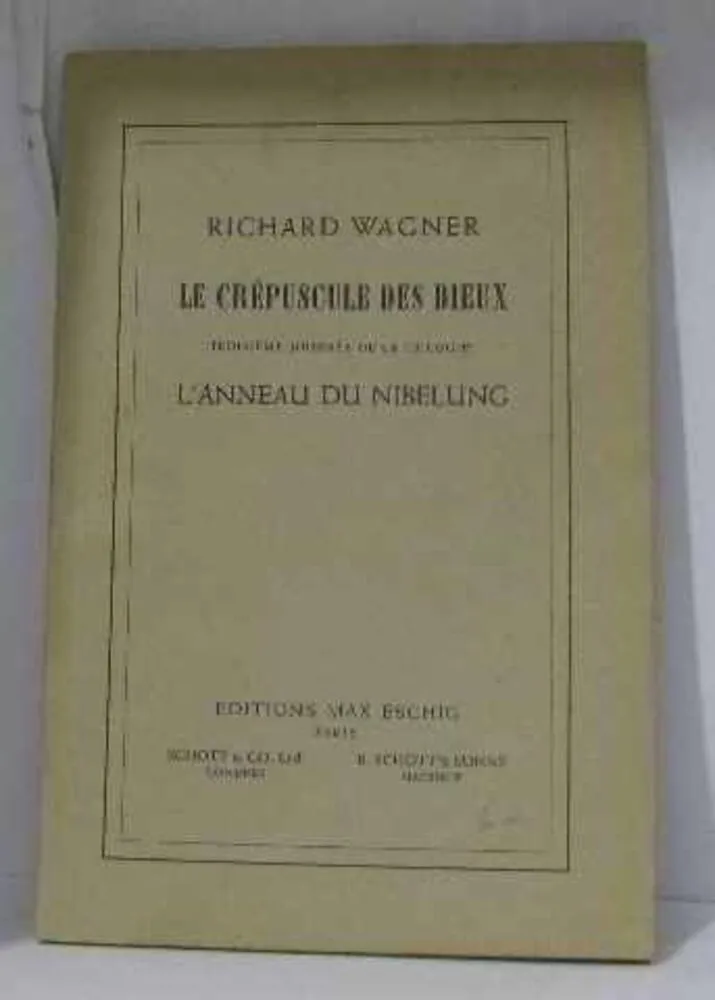 Le crepuscule des dieux troisieme journée de la trilogie l