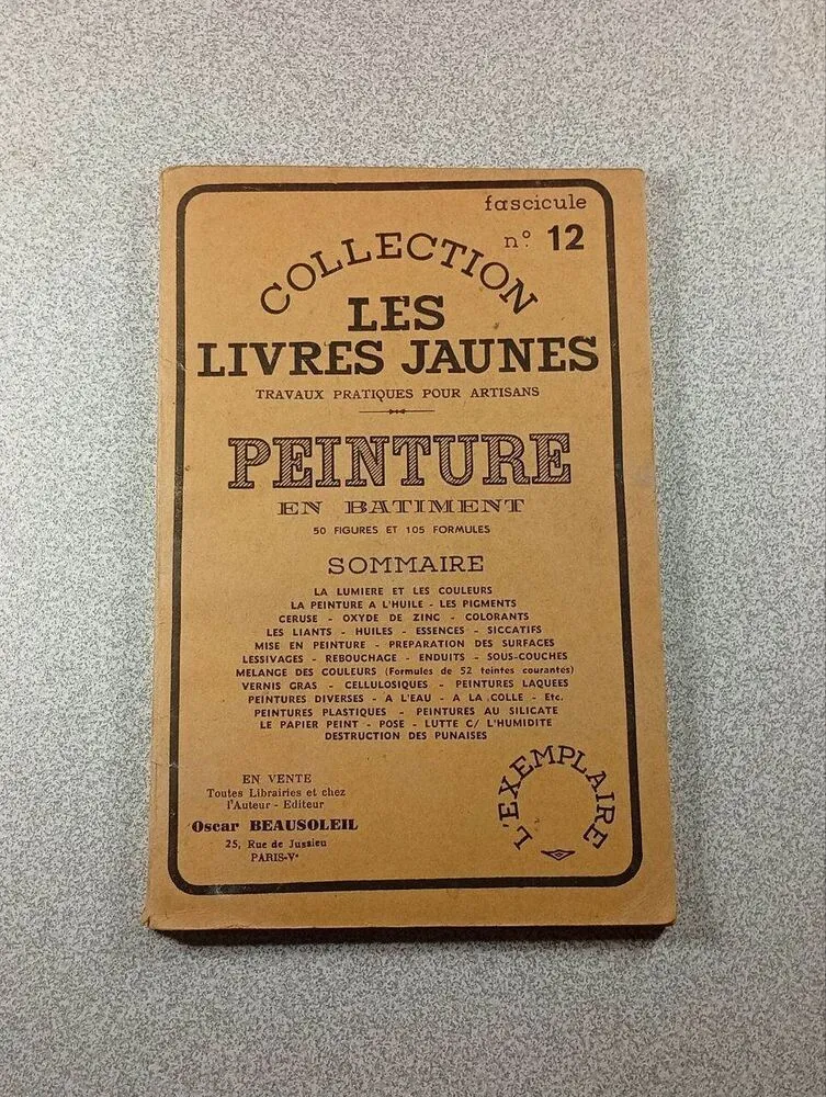 Collection Les Livres Jaunes n°12 -  - Oscar BEAUSOLEIL