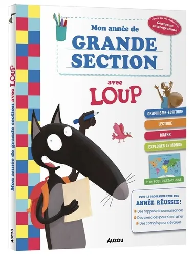 Mon année de grande section avec Loup. Avec 1 poster détachable, Orianne Lallemand