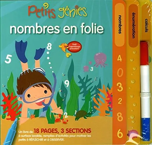 Petits genies - nombres en folie - 9782896921515 - Gloria Jaramillo