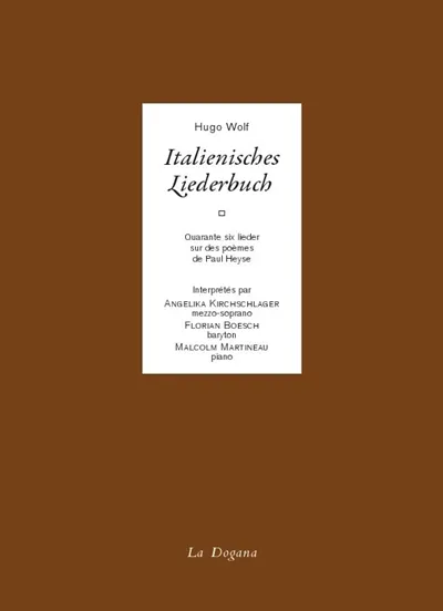 Italienisches liederbuch : michelangelo lieder Hugo Wolf