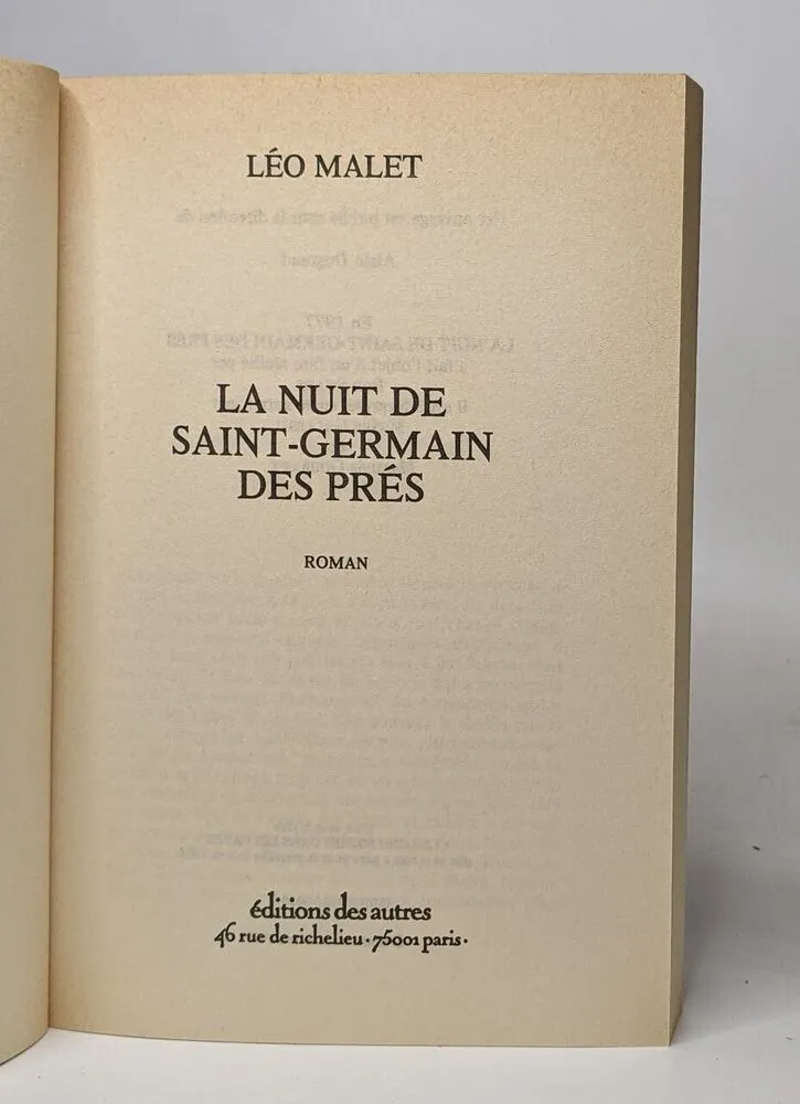 La Nuit de Saint-Germain-des-Prés, Léo Malet