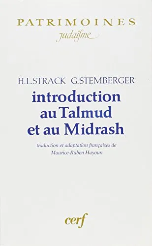 Introduction au Talmud et au Midrash - 9782204025928 - Hermann L. Strack, Günter Stemberger